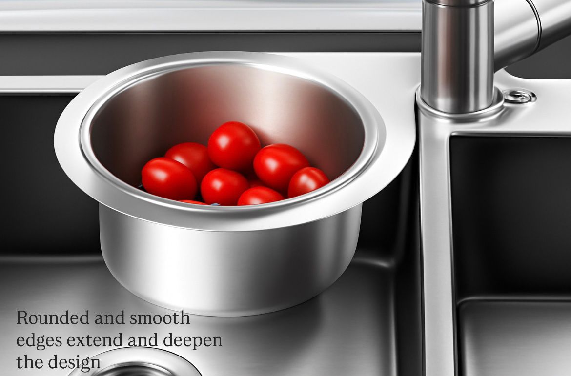 Stainless Steel Swan Drain Basket Sink Strainer