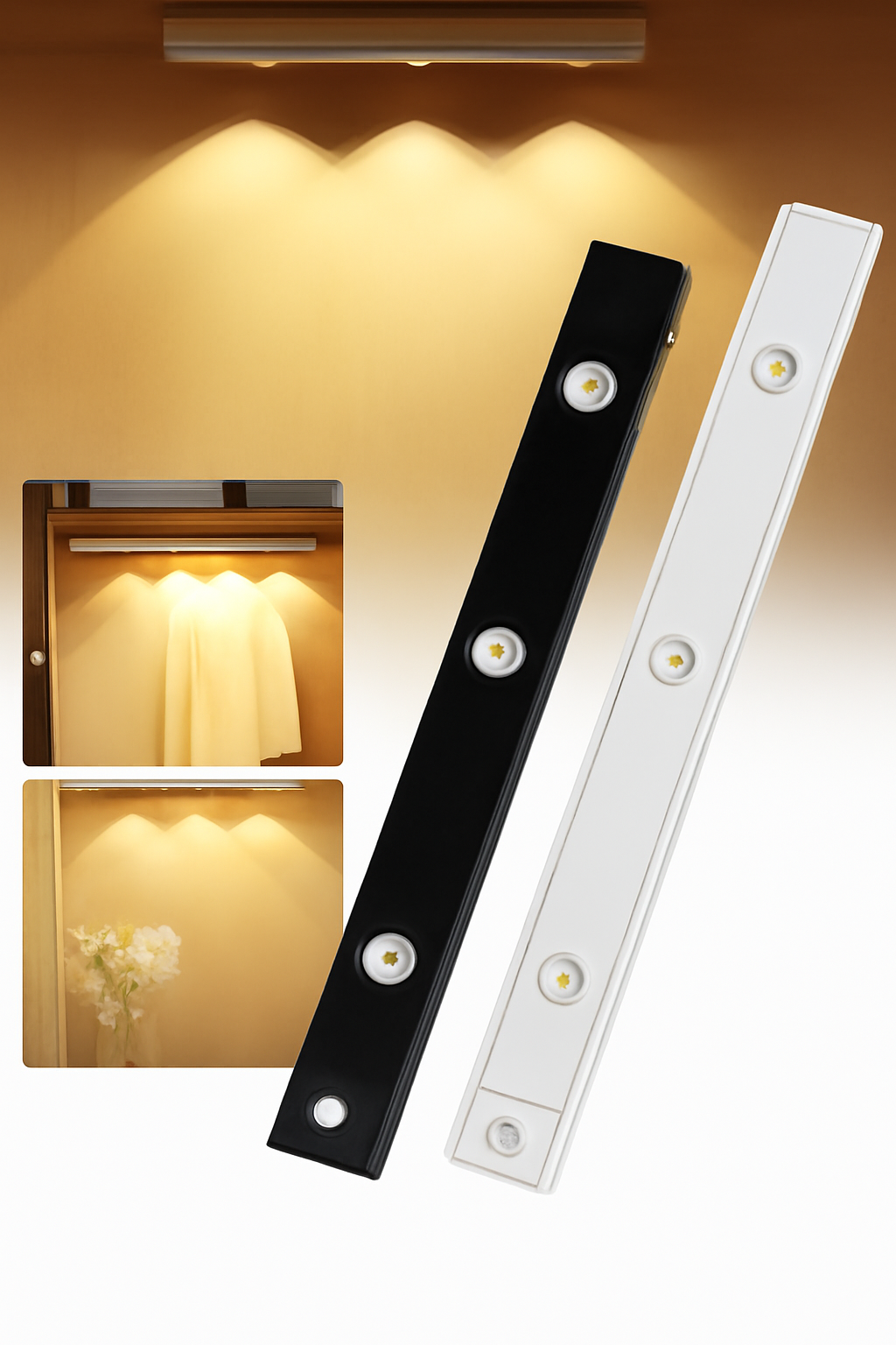 LED PIR Motion Sensor Cabinet  With USB Rechargeble