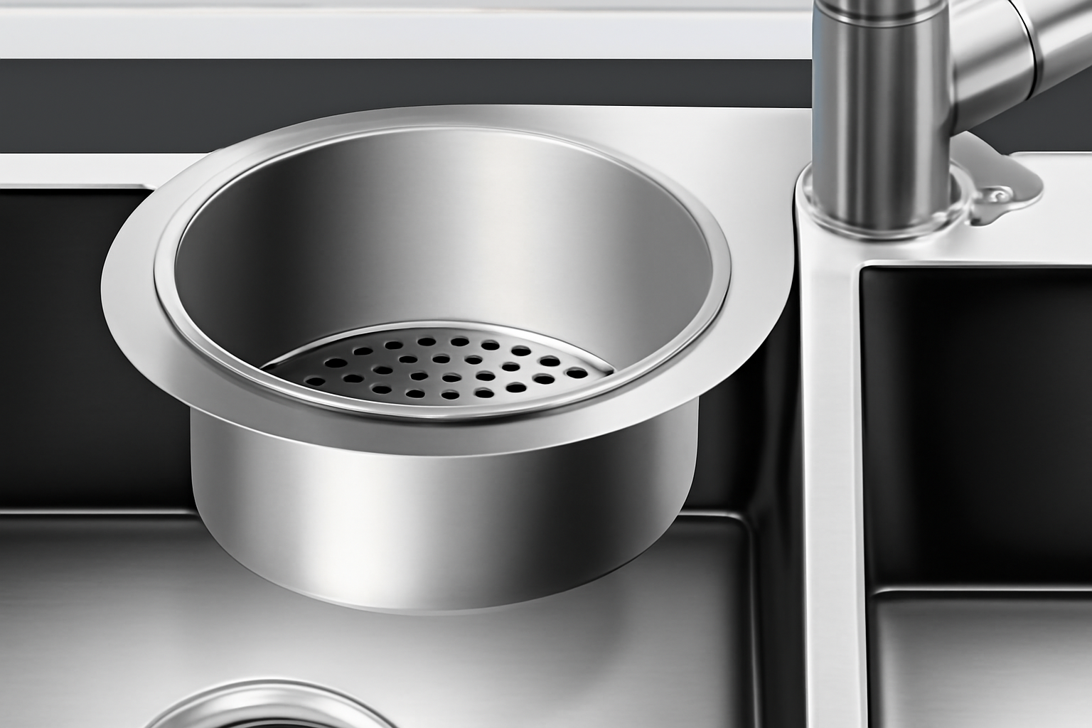 Stainless Steel Swan Drain Basket Sink Strainer