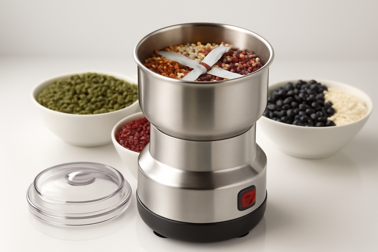 Electric Smash Machine, Multifunction Small Food Grinder Grain Grinder, Portable Coffee Bean Grinder