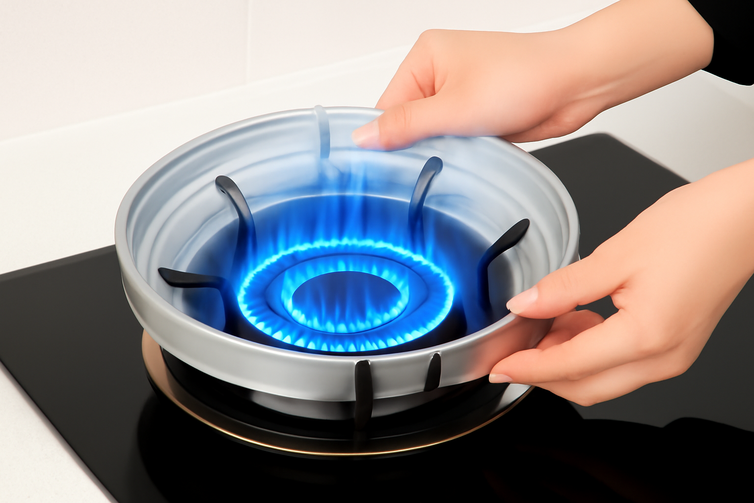 Gas Stove Fire & Windproof Saving Stand